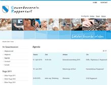Tablet Screenshot of gewerbeverein-rupperswil.ch